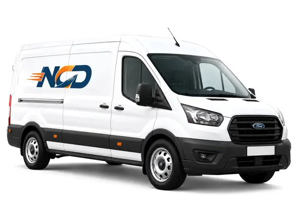 NCD medium wheelbase courier van carrying up to 3 pallets