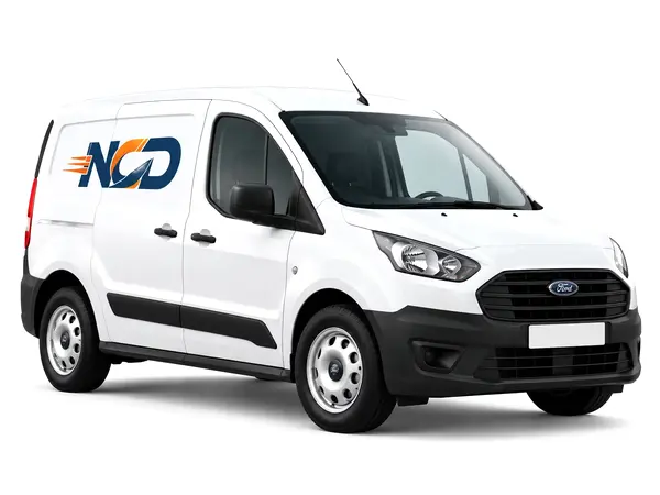 NCD short wheelbase courier van carrying up to 2 pallets
