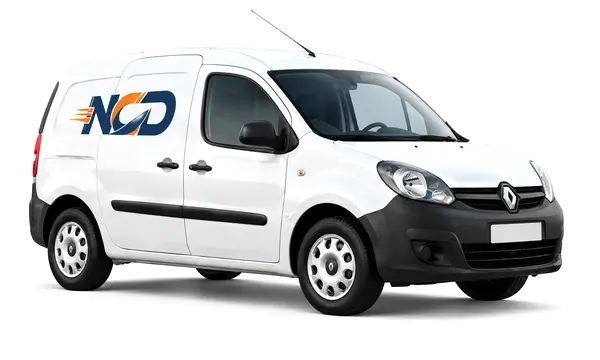 White NCD small courier van for parcels and light loads up to 600 kg