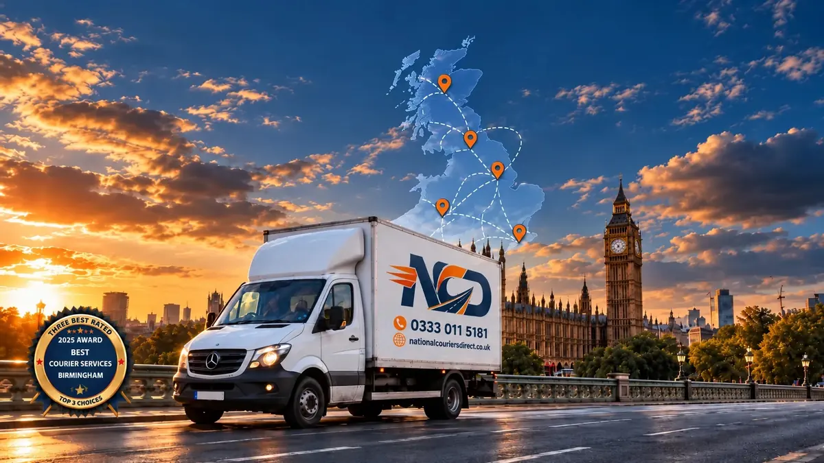 Three Best Rated award for courier services in Birmingham, 2025