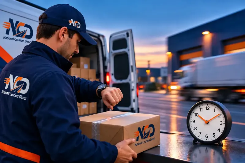 Courier driver loading=